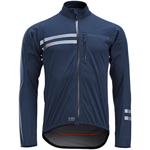 Kurtka przeciwdeszczowa na rower szosowy Van Rysel EDR. Brązowe kurtki VAN RYSEL, s, bez wzorów, z materiału, bez kaptura. Za 249.99 zł.