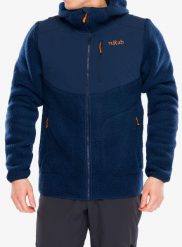 Kurtka polarowa męska Rab Outpost Hoody. Niebieskie kurtki RAB, l, bez wzorów, z materiału, bez kaptura. Za 665.49 zł.