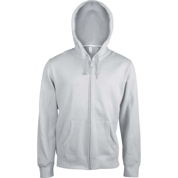 Bluza z kapturem i zamkiem błyskawicznym Kariban blanc. Białe bluzy z kapturem KARIBAN, xl, bez wzorów, z bawełny, z kapturem. Za 219.00 zł.
