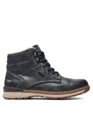 Mustang Kozaki 4141-604-259 BIG Szary. Szare kozaki Mustang, bez wzorów, ze skóry, bez obcasa, bez zapięcia. Za 379.99 zł.