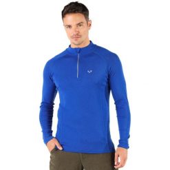 Astro - męska koszulka 100% wełna merino z zamkiem YKK (195 g/m²) XL, Niebieski. Niebieskie bielizna termoaktywna WOOLONA, m, bez wzorów, z materiału, bez ramiączek, do biegania. Za 324.00 zł.