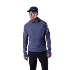 Zipperowany hoodie Rossignol Textured Layer. Niebieskie bluzy Rossignol, m, bez wzorów, z kapturem. Za 643.50 zł.