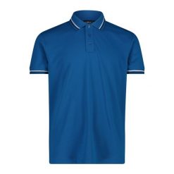 Polo CMP. Niebieskie koszulki polo CMP, m, bez wzorów, bez kołnierzyka, bez ramiączek. Za 187.50 zł.
