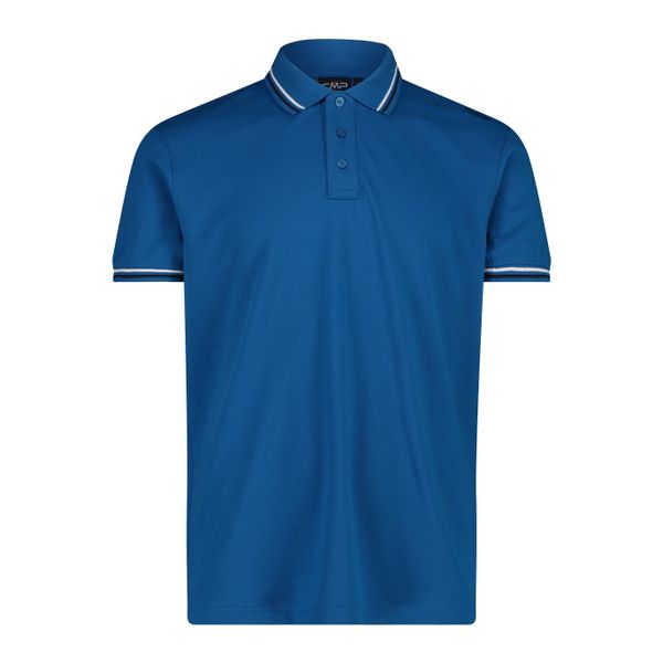 Polo CMP. Niebieskie koszulki polo CMP, m, bez wzorów, bez kołnierzyka, bez ramiączek, na golfa. Za 128.55 zł.