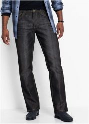 Jeansy regular fit, straight. Czarne jeansy bonprix, m. Za 144.99 zł.