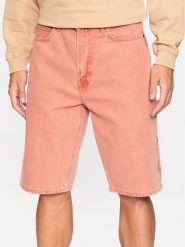 Hugo Szorty jeansowe 50489893 Pomarańczowy Regular Fit. Brązowe szorty Hugo, m, bez wzorów, z bawełny. Za 389.99 zł.