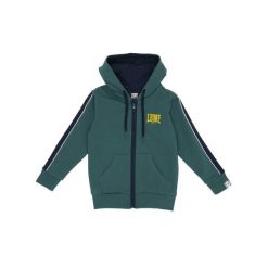 Bluza miękka z kaptur na co dzień na siłownię. Zielone bluzy LEONE 1947 APPAREL, bez wzorów, z bawełny, bez kaptura. W wyprzedaży za 136.83 zł.