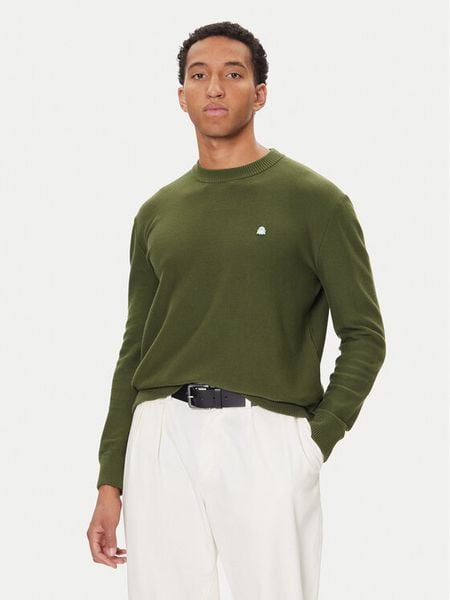 United Colors Of Benetton Sweter 1V4KU10AF Zielony Regular Fit. Zielone swetry rozpinane United Colors Of Benetton, l, bez wzorów, z bawełny, bez kołnierzyka, bez ramiączek. Za 196.99 zł.
