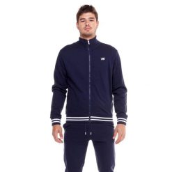 Męski dres ze stójką i zamkiem Welcome Back. Białe komplety dresowe LEONE 1947 APPAREL, l, bez wzorów, z dresówki, bez ramiączek. W wyprzedaży za 249.40 zł.