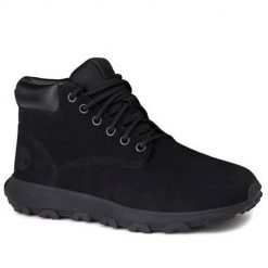 Buty trekkingowe męskie Timberland Winson Park Chukka. Czarne trekkingi Timberland, bez wzorów, z gumy, za kostkę, bez zapięcia. Za 612.00 zł.