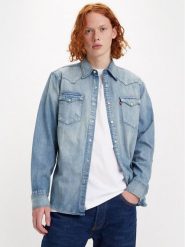 Levi's® Koszula Barstow 857440048 Granatowy Regular Fit. Niebieskie koszule m, bez wzorów, z bawełny, bez kołnierzyka, bez ramiączek. Za 239.99 zł.