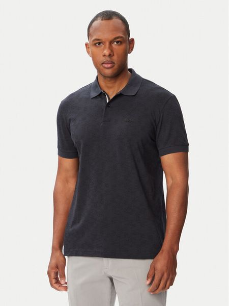 BOSS Polo Swing 50564801 Granatowy Regular Fit. Niebieskie koszulki polo Boss, m, bez wzorów, z bawełny, bez kołnierzyka, bez ramiączek. Za 549.99 zł.