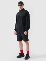 4F Spodenki casual męskie - czarne L. Czarne szorty 4F, l, bez wzorów, z bawełny, casualowe. W wyprzedaży za 79.99 zł.