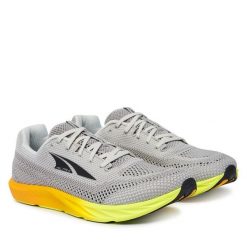 Buty do biegania Altra. Szare buty do biegania Altra, bez wzorów, bez zapięcia, do biegania. Za 699.99 zł.