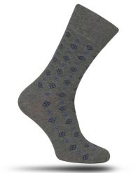 Skarpetki More - Wzory Geometryczne - Popielate, Męskie. Szare skarpety More, bez wzorów, z bawełny. Za 19.90 zł.