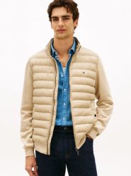 Tommy Hilfiger Pikowana kurtka Mężczyźni Bawełna beżowy, M. Brązowe kurtki Tommy Hilfiger, m, bez wzorów, z bawełny, bez kaptura. Za 649.95 zł.