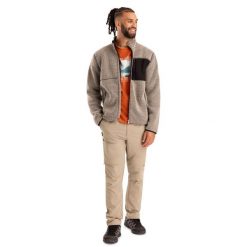 Trespass Maclarenton - Męska kurtka polarowa At400 Beige Marl. Brązowe kurtki przeciwdeszczowe Trespass, m, bez wzorów, z polaru, bez kaptura. Za 262.15 zł.
