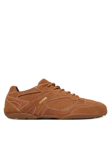 HUGO Sneakersy Keeston 50563547 Brązowy. Brązowe buty sportowe casual Hugo, bez wzorów, ze skóry, bez zapięcia. Za 547.99 zł.