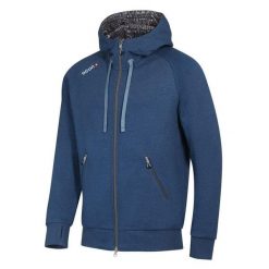 Bluza z kapturem męska Ocun Hoodie Zipper. Niebieskie bluzy z kapturem Ocun, m, bez wzorów, z kapturem. Za 400.39 zł.