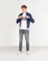 Invicta Kurtka "Bomber" | 4431804 | Mężczyzna | Biały, Niebieski. Białe kurtki Invicta, m, bez wzorów, z poliamidu, bez kaptura. W wyprzedaży za 269.00 zł.