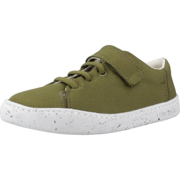 Buty CAMPER K800597 Zielony. Zielone buty turystyczne Camper, bez wzorów, z tkaniny, bez zapięcia, na fitness i siłownię. Za 178.99 zł.