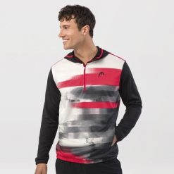 Bluza z kapturem męska TOPSPIN. Czarne bluzy z kapturem Head, m, bez wzorów, z materiału, z kapturem. Za 385.70 zł.