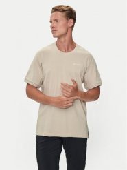 Adidas T-Shirt Terrex Xploric Logo IK9111 Beżowy Regular Fit. Brązowe t-shirty sportowe Adidas, bez wzorów, z bawełny, bez ramiączek, trekkingowe. Za 229.99 zł.