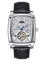 Heritor Zegarek automatyczny "Valentin" w kolorze srebrno-czarno-białym rozmiar: onesize. Czarne, analogowe zegarki Heritor, ze stali. Za 630.99 zł.