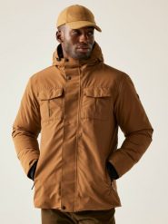 Regatta Kurtka przejściowa "Eamont" w kolorze karmelowym rozmiar: S. Brązowe kurtki Regatta, s, bez wzorów, bez kaptura. Za 391.99 zł.