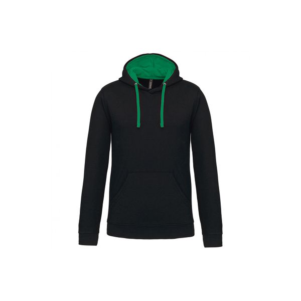 Kontrastowa bluza z kapturem Kariban. Czarne bluzy KARIBAN, m, bez wzorów, z kapturem. Za 170.00 zł.