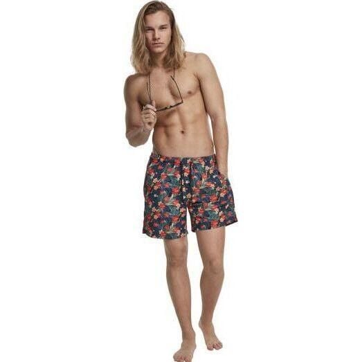 Kąpielówki wzorzyste duże rozmiary Urban Classic basic. Czarne kąpielówki Urban Classics, m, bez wzorów, krótkie. Za 155.00 zł.