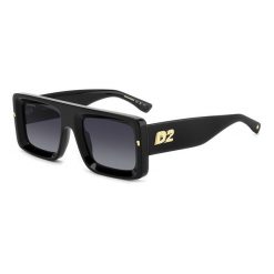 Okulary przeciwsłoneczne DSQUARED2 D2 0141/S 807 dla mężczyzn, rozmiar 53 mm. Czarne okulary przeciwsłoneczne Dsquared, prostokątne. W wyprzedaży za 982.95 zł.