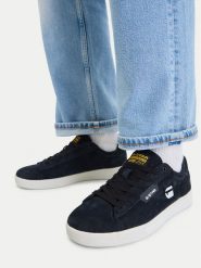 G-Star Raw Sneakersy CEO-JASPER-01 Granatowy. Niebieskie buty sportowe casual G-Star, bez wzorów, ze skóry, bez zapięcia. Za 299.99 zł.