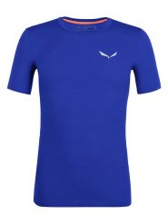 Salewa Koszulka funkcyjna w kolorze niebieskim rozmiar: L. Niebieskie t-shirty sportowe Salewa, bez wzorów, z wełny, bez ramiączek, outdoorowe. Za 150.37 zł.