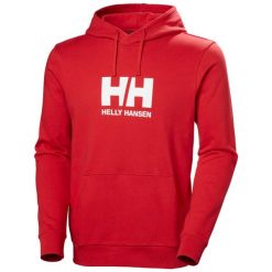 Bluza z kapturem Helly Hansen Logo. Czerwone bluzy Helly Hansen, m, bez wzorów, z kapturem. Za 394.00 zł.