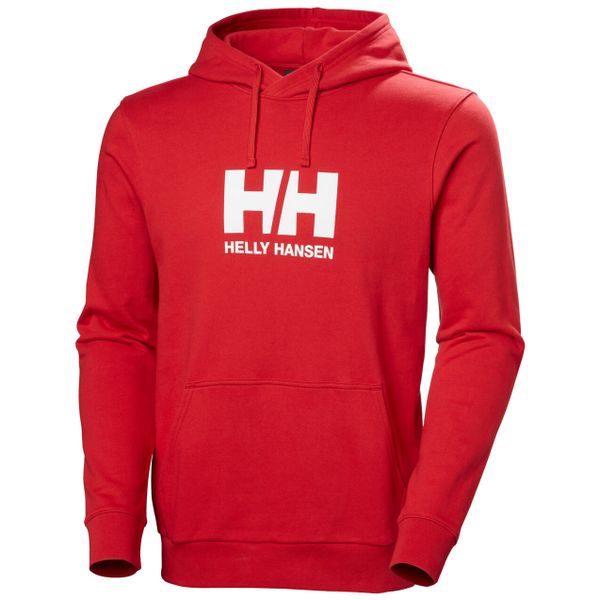 Bluza z kapturem Helly Hansen Logo. Czerwone bluzy Helly Hansen, na lato, m, bez wzorów, z bawełny, z kapturem. Za 355.00 zł.