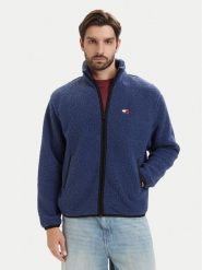 Tommy Jeans Polar DM0DM22345 Niebieski Regular Fit. Niebieskie bluzy z polaru Tommy Jeans, m, bez wzorów, z jeansu, bez kaptura. Za 529.99 zł.