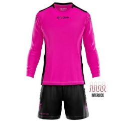 Komplet bramkarski koszulka z długim rękawem i spodenki Givova Hyguana. Czarne bluzy Givova, m, bez wzorów, bez kaptura. Za 119.78 zł.