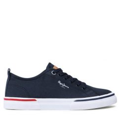 Tenisówki Pepe Jeans. Niebieskie trampki Pepe Jeans, m, bez wzorów, bez zapięcia. Za 219.99 zł.