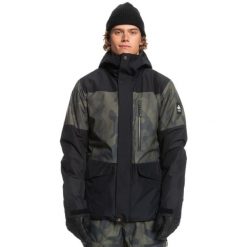 Kurtka narciarska męska Quiksilver Mission. Czarne kurtki narciarskie i snowboardowe Quiksilver, m, bez wzorów, z poliesteru, narciarskie. Za 516.00 zł.