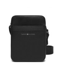 Tommy Hilfiger Saszetka Th Business Leath Mini Reporter AM0AM13215 Czarny. Czarne saszetki i nerki Tommy Hilfiger, bez wzorów, ze skóry. Za 499.99 zł.