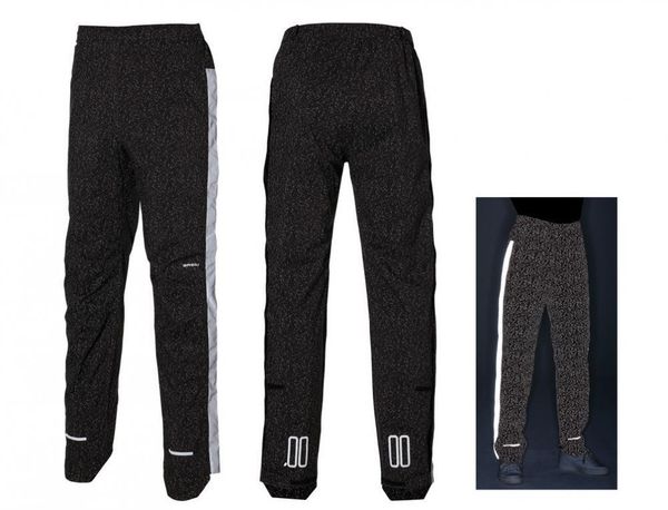 Wodoodporne spodnie kolarskie z materiałem odblaskowym Basil Skane Hivis Bluesig. Czarne spodenki rowerowe BASIL, m, bez wzorów, z materiału, rowerowe. Za 580.00 zł.