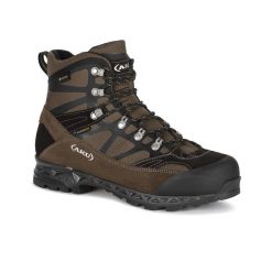 Buty trekkingowe męskie AKU Trekker Pro GTX. Brązowe buty trekkingowe Aku, bez wzorów, z gore-texu, bez zapięcia. Za 906.00 zł.