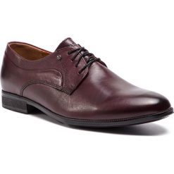 Półbuty LASOCKI FOR MEN - MB-COMMON-15 Bordowy. Czerwone eleganckie półbuty Lasocki For Men, bez wzorów, ze skóry, bez obcasa, bez zapięcia. Za 189.99 zł.