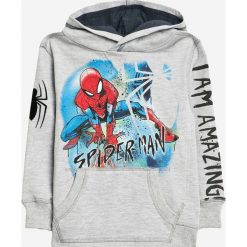Blukids - Bluza dziecięca Spider Man 98-128 cm. Bluzy marki Blukids, z nadrukiem, z bawełny, z kapturem. W wyprzedaży za 59.90 zł.