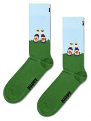 Happy Socks Skarpety w kolorze błękitno-zielonym rozmiar: 36-40. Niebieskie skarpety Happy Socks, bez wzorów, prążkowane. Za 30.99 zł.