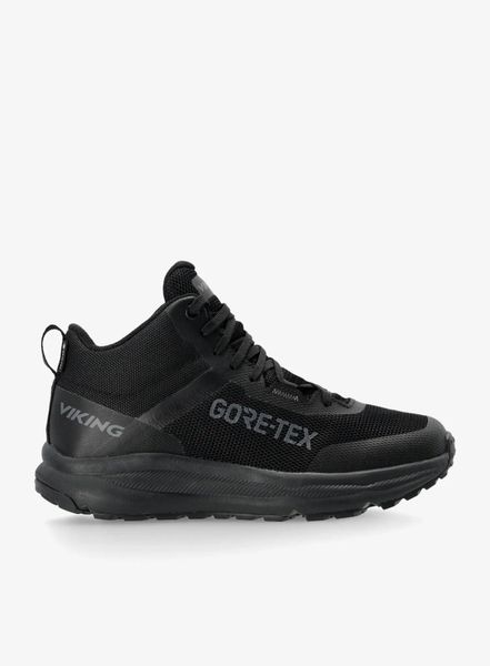 Buty męskie Viking Stride Mid GTX. Czarne buty turystyczne Viking, bez wzorów, z gore-texu, bez zapięcia, trekkingowe, gore-tex. Za 450.99 zł.