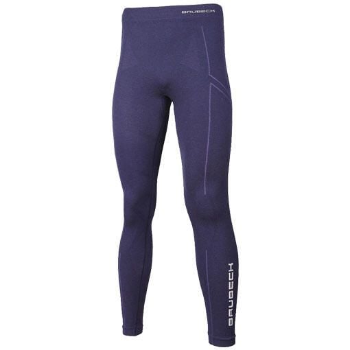 Getry turystyczne męskie Brubeck Wool Merino LE11120. Niebieskie legginsy długie sportowe Brubeck, m, bez wzorów, trekkingowe. Za 279.00 zł.