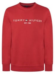 Tommy Hilfiger Bluza Logo MW0MW11596 Czerwony Regular Fit. Czerwone bluzy Tommy Hilfiger, m, bez wzorów, z bawełny, bez kaptura. Za 449.99 zł.