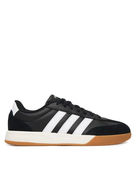 Adidas Sneakersy Vl Court 00S HQ0052 Czarny. Czarne buty sportowe casual Adidas, bez wzorów, ze skóry, bez zapięcia. Za 240.99 zł.